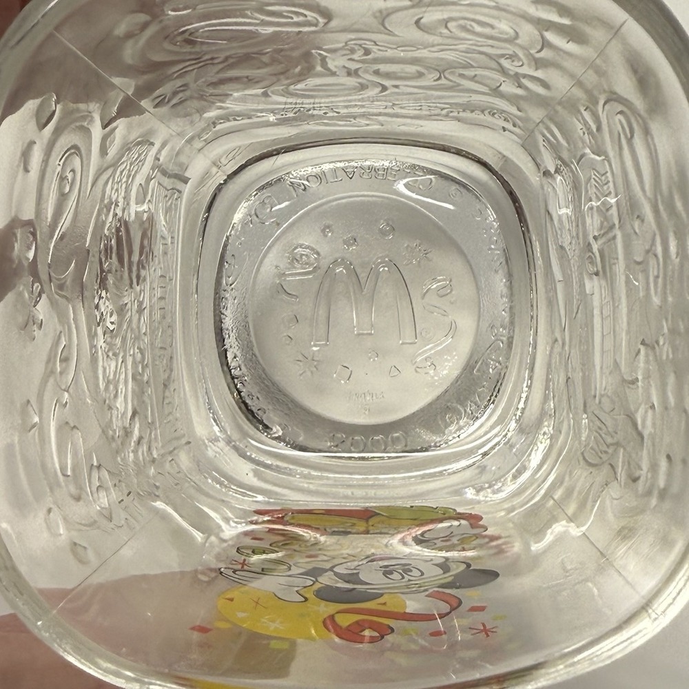 McDonalds Mickey Walt Disney World Animal Kingdom Vintage 2000 Drinking Glass - Picture 10 of 12